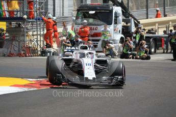 World © Octane Photographic Ltd. Formula 1 – Monaco GP - Practice 3. Williams Martini Racing FW41 – Lance Stroll. Monte-Carlo. Saturday 26th May 2018.
