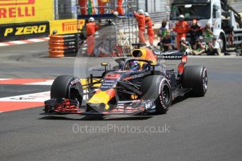 World © Octane Photographic Ltd. Formula 1 – Monaco GP - Practice 3. Aston Martin Red Bull Racing TAG Heuer RB14 – Daniel Ricciardo. Monte-Carlo. Saturday 26th May 2018.