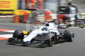 World © Octane Photographic Ltd. Formula 1 – Monaco GP - Practice 3. Williams Martini Racing FW41 – Lance Stroll. Monte-Carlo. Saturday 26th May 2018.