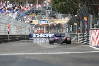 World © Octane Photographic Ltd. Formula 1 – Monaco GP - Practice 3. Scuderia Toro Rosso STR13 – Pierre Gasly. Monte-Carlo. Saturday 26th May 2018.