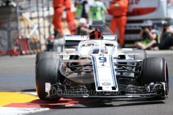 World © Octane Photographic Ltd. Formula 1 – Monaco GP - Practice 3. Alfa Romeo Sauber F1 Team C37 – Marcus Ericsson. Monte-Carlo. Saturday 26th May 2018.