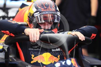 World © Octane Photographic Ltd. Formula 1 – Monaco GP - Practice 3. Aston Martin Red Bull Racing TAG Heuer RB14 – Max Verstappen. Monte-Carlo. Saturday 26th May 2018.