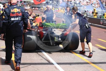 World © Octane Photographic Ltd. Formula 1 – Monaco GP - Practice 3. Aston Martin Red Bull Racing TAG Heuer RB14 – Max Verstappen. Monte-Carlo. Saturday 26th May 2018.