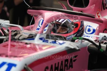 World © Octane Photographic Ltd. Formula 1 – Monaco GP - Practice 3. Sahara Force India VJM11 - Sergio Perez. Monte-Carlo. Saturday 26th May 2018.