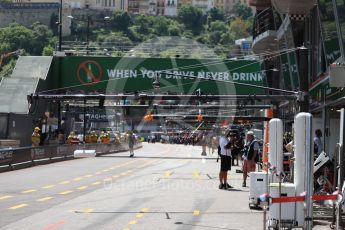 World © Octane Photographic Ltd. Formula 1 – Monaco GP - Practice 3. Monaco pit lane. Monte-Carlo. Saturday 26th May 2018.