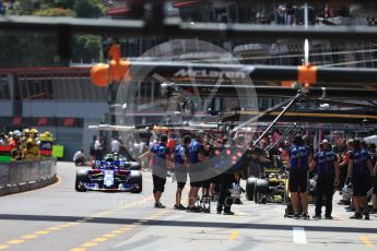 World © Octane Photographic Ltd. Formula 1 – Monaco GP - Practice 3. Scuderia Toro Rosso STR13 – Pierre Gasly. Monte-Carlo. Saturday 26th May 2018.