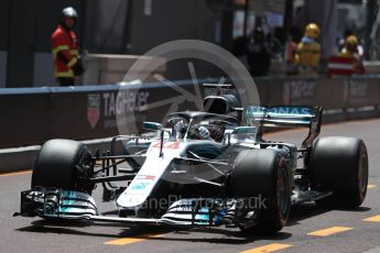 World © Octane Photographic Ltd. Formula 1 – Monaco GP - Practice 3. Mercedes AMG Petronas Motorsport AMG F1 W09 EQ Power+ - Lewis Hamilton. Monte-Carlo. Saturday 26th May 2018.