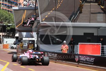 World © Octane Photographic Ltd. Formula 1 – Monaco GP - Practice 3. Sahara Force India VJM11 - Esteban Ocon. Monte-Carlo. Saturday 26th May 2018.