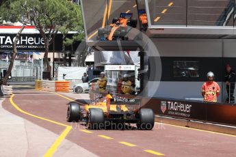 World © Octane Photographic Ltd. Formula 1 – Monaco GP - Practice 3. McLaren MCL33 – Fernando Alonso. Monte-Carlo. Saturday 26th May 2018.