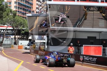 World © Octane Photographic Ltd. Formula 1 – Monaco GP - Practice 3. Scuderia Toro Rosso STR13 – Brendon Hartley. Monte-Carlo. Saturday 26th May 2018.