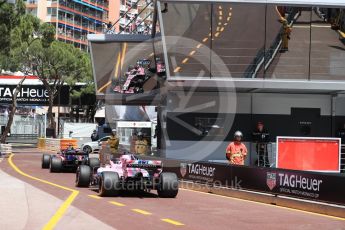 World © Octane Photographic Ltd. Formula 1 – Monaco GP - Practice 3. Sahara Force India VJM11 - Sergio Perez. Monte-Carlo. Saturday 26th May 2018.