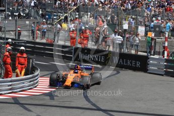 World © Octane Photographic Ltd. Formula 1 – Monaco GP - Practice 3. McLaren MCL33 – Fernando Alonso. Monte-Carlo. Saturday 26th May 2018.