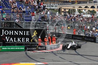 World © Octane Photographic Ltd. Formula 1 – Monaco GP - Practice 3. Williams Martini Racing FW41 – Sergey Sirotkin. Monte-Carlo. Saturday 26th May 2018.