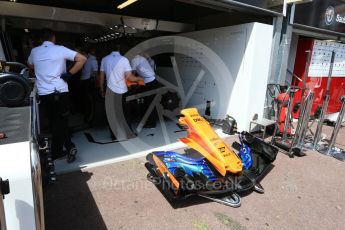 World © Octane Photographic Ltd. Formula 1 – Monaco GP - Practice 3. McLaren MCL33 – Stoffel Vandoorne. Monte-Carlo. Saturday 26th May 2018.