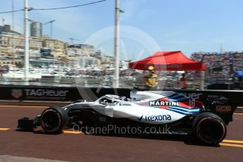 World © Octane Photographic Ltd. Formula 1 – Monaco GP - Practice 3. Williams Martini Racing FW41 – Lance Stroll. Monte-Carlo. Saturday 26th May 2018.