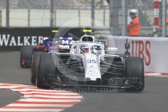 World © Octane Photographic Ltd. Formula 1 – Monaco GP - Practice 1. Williams Martini Racing FW41 – Sergey Sirotkin. Monte-Carlo. Thursday 24th May 2018.