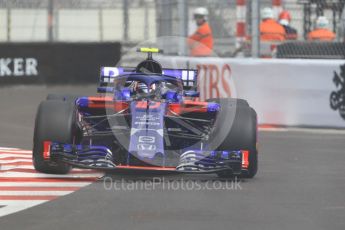 World © Octane Photographic Ltd. Formula 1 – Monaco GP - Practice 1. Scuderia Toro Rosso STR13 – Pierre Gasly. Monte-Carlo. Thursday 24th May 2018.