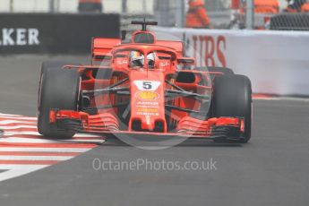 World © Octane Photographic Ltd. Formula 1 – Monaco GP - Practice 1. Scuderia Ferrari SF71-H – Sebastian Vettel. Monte-Carlo. Thursday 24th May 2018.