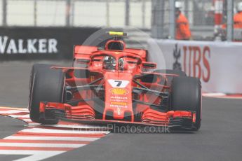 World © Octane Photographic Ltd. Formula 1 – Monaco GP - Practice 1. Scuderia Ferrari SF71-H – Kimi Raikkonen. Monte-Carlo. Thursday 24th May 2018.