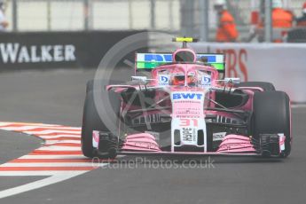 World © Octane Photographic Ltd. Formula 1 – Monaco GP - Practice 1. Sahara Force India VJM11 - Esteban Ocon. Monte-Carlo. Thursday 24th May 2018.