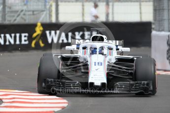 World © Octane Photographic Ltd. Formula 1 – Monaco GP - Practice 1. Williams Martini Racing FW41 – Lance Stroll. Monte-Carlo. Thursday 24th May 2018.