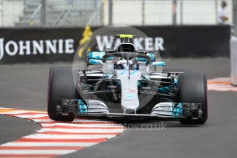 World © Octane Photographic Ltd. Formula 1 – Monaco GP - Practice 1. Mercedes AMG Petronas Motorsport AMG F1 W09 EQ Power+ - Valtteri Bottas. Monte-Carlo. Thursday 24th May 2018.