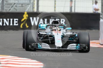 World © Octane Photographic Ltd. Formula 1 – Monaco GP - Practice 1. Mercedes AMG Petronas Motorsport AMG F1 W09 EQ Power+ - Lewis Hamilton. Monte-Carlo. Thursday 24th May 2018.