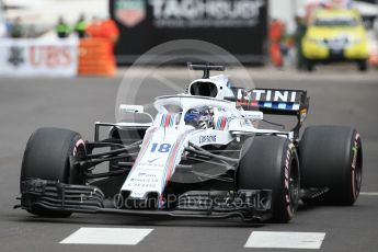 World © Octane Photographic Ltd. Formula 1 – Monaco GP - Practice 1. Williams Martini Racing FW41 – Lance Stroll. Monte-Carlo. Thursday 24th May 2018.