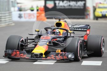 World © Octane Photographic Ltd. Formula 1 – Monaco GP - Practice 1. Aston Martin Red Bull Racing TAG Heuer RB14 – Daniel Ricciardo. Monte-Carlo. Thursday 24th May 2018.