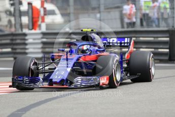 World © Octane Photographic Ltd. Formula 1 – Monaco GP - Practice 1. Scuderia Toro Rosso STR13 – Pierre Gasly. Monte-Carlo. Thursday 24th May 2018.