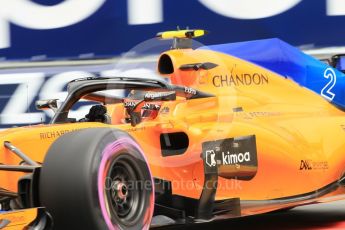 World © Octane Photographic Ltd. Formula 1 – Monaco GP - Practice 1. McLaren MCL33 – Stoffel Vandoorne. Monte-Carlo. Thursday 24th May 2018.