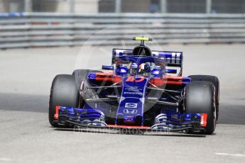 World © Octane Photographic Ltd. Formula 1 – Monaco GP - Practice 1. Scuderia Toro Rosso STR13 – Pierre Gasly. Monte-Carlo. Thursday 24th May 2018.