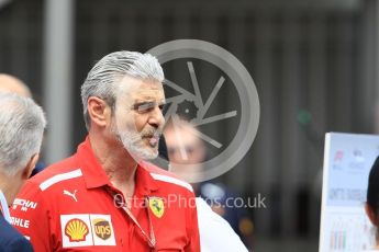 World © Octane Photographic Ltd. Formula 1 - Monaco GP - Practice 1. Maurizio Arrivabene – Managing Director and Team Principal of Scuderia Ferrari. Monte-Carlo. Thursday 24th May 2018.