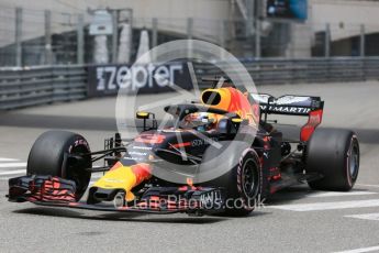 World © Octane Photographic Ltd. Formula 1 – Monaco GP - Practice 1. Aston Martin Red Bull Racing TAG Heuer RB14 – Daniel Ricciardo. Monte-Carlo. Thursday 24th May 2018.