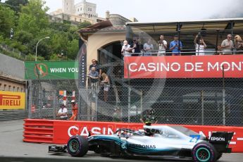 World © Octane Photographic Ltd. Formula 1 – Monaco GP - Practice 1. Mercedes AMG Petronas Motorsport AMG F1 W09 EQ Power+ - Valtteri Bottas. Monte-Carlo. Thursday 24th May 2018.