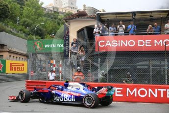 World © Octane Photographic Ltd. Formula 1 – Monaco GP - Practice 1. Scuderia Toro Rosso STR13 – Pierre Gasly. Monte-Carlo. Thursday 24th May 2018.