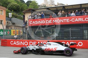 World © Octane Photographic Ltd. Formula 1 – Monaco GP - Practice 1. Haas F1 Team VF-18 – Romain Grosjean. Monte-Carlo. Thursday 24th May 2018.