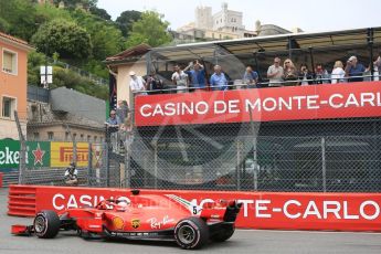 World © Octane Photographic Ltd. Formula 1 – Monaco GP - Practice 1. Scuderia Ferrari SF71-H – Sebastian Vettel. Monte-Carlo. Thursday 24th May 2018.