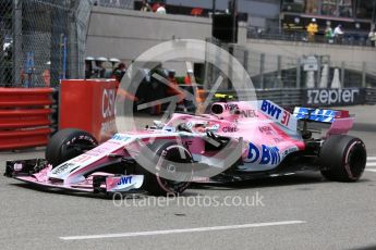 World © Octane Photographic Ltd. Formula 1 – Monaco GP - Practice 1. Sahara Force India VJM11 - Esteban Ocon. Monte-Carlo. Thursday 24th May 2018.