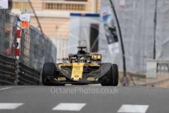 World © Octane Photographic Ltd. Formula 1 – Monaco GP - Practice 1. Renault Sport F1 Team RS18 – Nico Hulkenberg. Monte-Carlo. Thursday 24th May 2018.