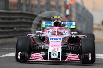 World © Octane Photographic Ltd. Formula 1 – Monaco GP - Practice 1. Sahara Force India VJM11 - Esteban Ocon. Monte-Carlo. Thursday 24th May 2018.