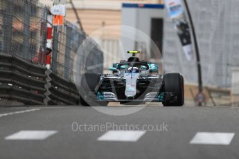 World © Octane Photographic Ltd. Formula 1 – Monaco GP - Practice 1. Mercedes AMG Petronas Motorsport AMG F1 W09 EQ Power+ - Valtteri Bottas. Monte-Carlo. Thursday 24th May 2018.