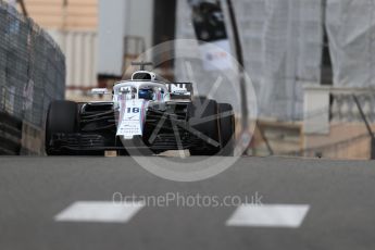World © Octane Photographic Ltd. Formula 1 – Monaco GP - Practice 1. Williams Martini Racing FW41 – Lance Stroll. Monte-Carlo. Thursday 24th May 2018.