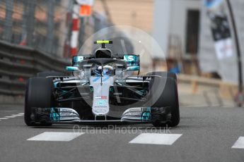 World © Octane Photographic Ltd. Formula 1 – Monaco GP - Practice 1. Mercedes AMG Petronas Motorsport AMG F1 W09 EQ Power+ - Valtteri Bottas. Monte-Carlo. Thursday 24th May 2018.