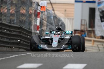World © Octane Photographic Ltd. Formula 1 – Monaco GP - Practice 1. Mercedes AMG Petronas Motorsport AMG F1 W09 EQ Power+ - Lewis Hamilton. Monte-Carlo. Thursday 24th May 2018.