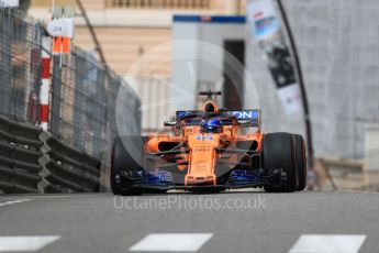 World © Octane Photographic Ltd. Formula 1 – Monaco GP - Practice 1. McLaren MCL33 – Fernando Alonso. Monte-Carlo. Thursday 24th May 2018.