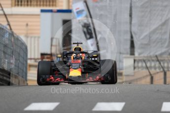 World © Octane Photographic Ltd. Formula 1 – Monaco GP - Practice 1. Aston Martin Red Bull Racing TAG Heuer RB14 – Daniel Ricciardo. Monte-Carlo. Thursday 24th May 2018.