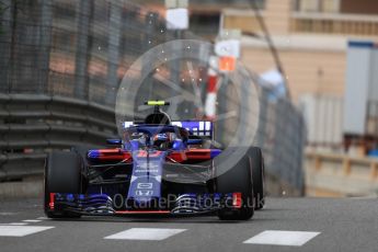 World © Octane Photographic Ltd. Formula 1 – Monaco GP - Practice 1. Scuderia Toro Rosso STR13 – Pierre Gasly. Monte-Carlo. Thursday 24th May 2018.