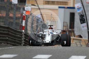 World © Octane Photographic Ltd. Formula 1 – Monaco GP - Practice 1. Alfa Romeo Sauber F1 Team C37 – Marcus Ericsson. Monte-Carlo. Thursday 24th May 2018.