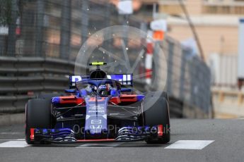 World © Octane Photographic Ltd. Formula 1 – Monaco GP - Practice 1. Scuderia Toro Rosso STR13 – Pierre Gasly. Monte-Carlo. Thursday 24th May 2018.